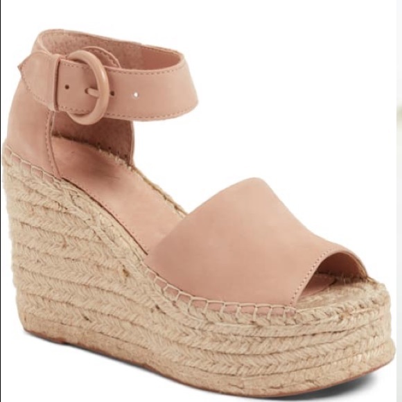 Marc Fisher LTD Alida espadrille wedge pink 8.5